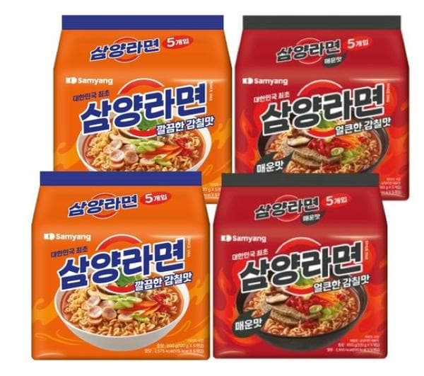 삼양라면10입+삼양매운맛10입 (장바+카카오페이머니) (10,240원/무료배송)
