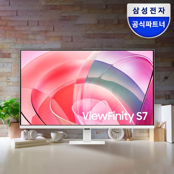 핫딜어택 삼성 고해상도 모니터 4K UHD 뷰피니티 S7 화이트 (6월22일 단 하루)