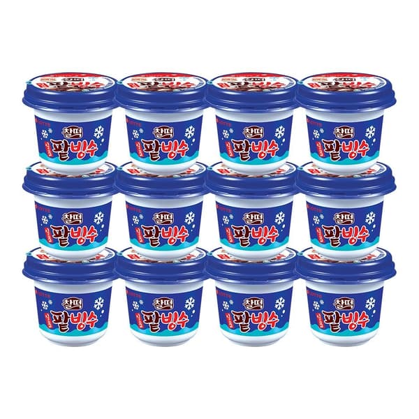 일품 첫눈애 팥빙수 아이스크림 230ml 12개