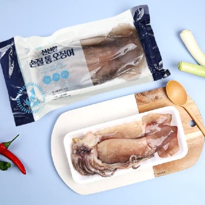 손질 통 오징어 6마리 260g(2마리)x3팩