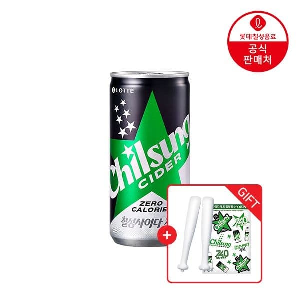 칠성사이다제로 210ML 60캔 + 엘포인트 적립