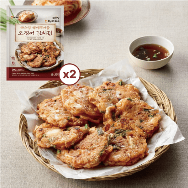 한입 오징어김치전 300g 2팩