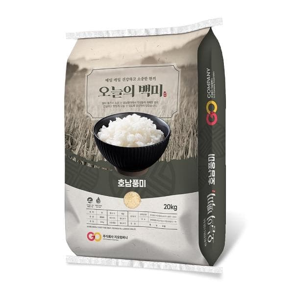 11번가) 오늘의백미 호남풍미 쌀 20kg 상등급 햅쌀 54,060원