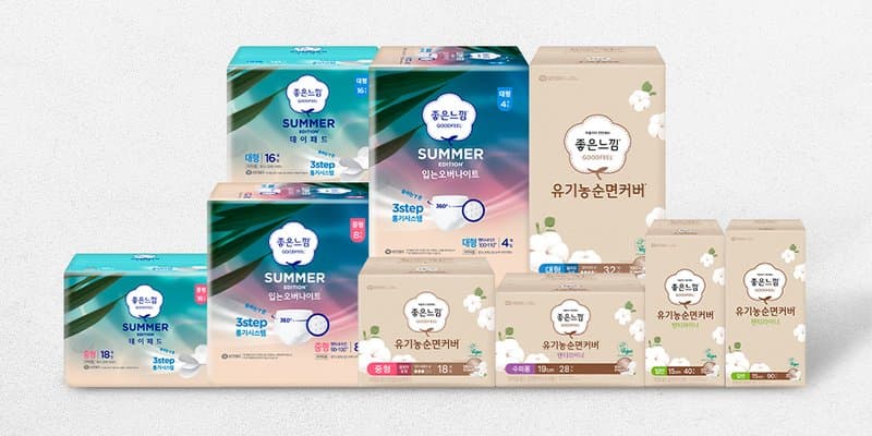 컬리) 좋은느낌 썸머 입는오버나이트 4P 3800원 핫딜