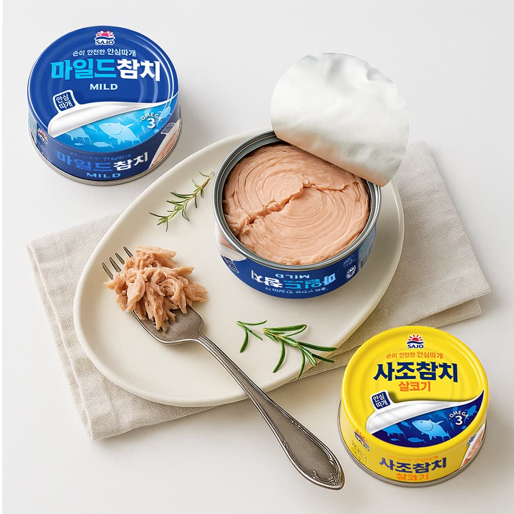 토스쇼핑) 사조 살코기&마일드 100g 8/8 16캔 19,900원
