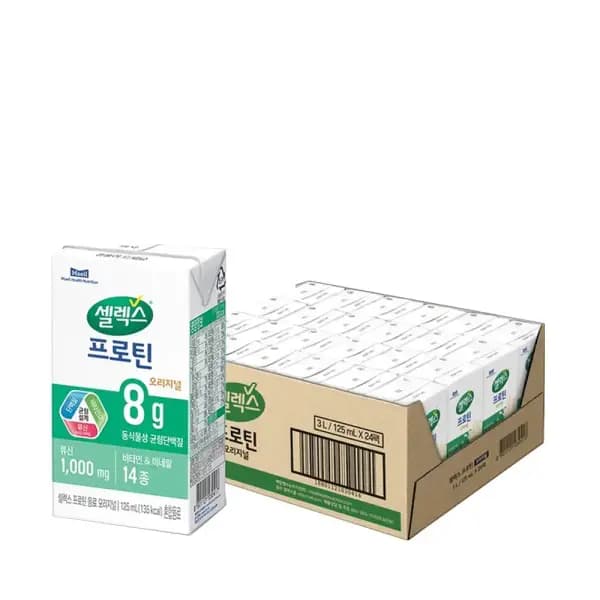 11번가) 60분 러시 셀렉스 마시는 프로틴 음료 오리지널 팩 125ml 24개 15,580원
