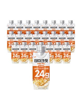 w컨셉) 테이크핏 맥스 마시는 단백질음료 250ml 24개 24,430원