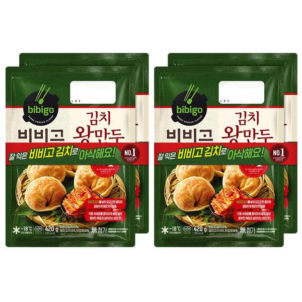 11번가) 10분러시 비비고 김치왕만두 420g 4개 15,900원