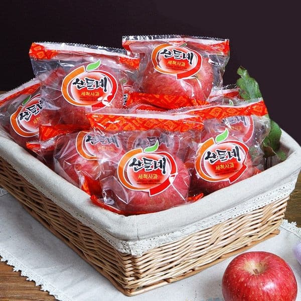 롯데온) 산들네 껍질째 먹는 세척 꼬마사과  3kg 18-22과내 17930원 무배