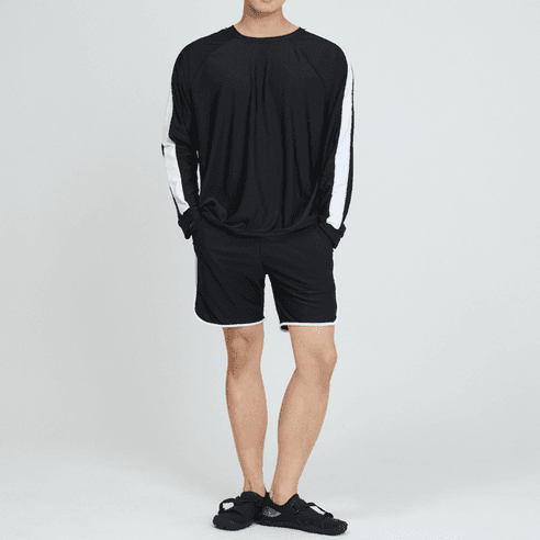 상의+하의+속옷 오버핏 래쉬가드 세트 (19,900원/무료)