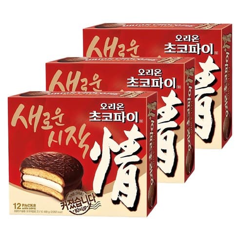 오리온초코파이 정, 468g, 3개 (9,600원/와우무료)5