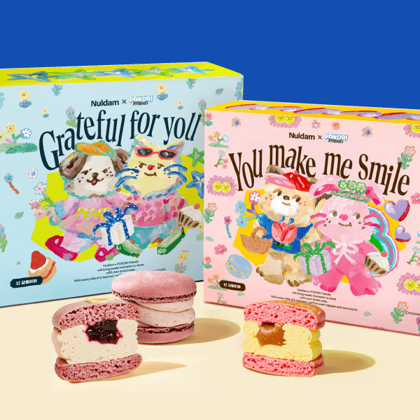 1+1 널담 뚱카롱 사랑+감동 Set 16개입 (19,800원/3,000원)1