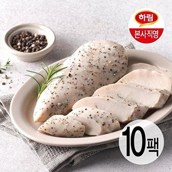 하림 냉장 수비드 닭가슴살 블랙페퍼 100g X 10팩 (20,640원/무료)1