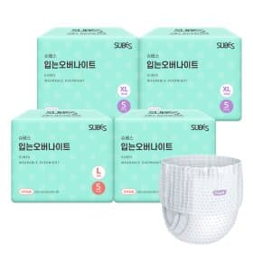 입는 오버나이트 팬티형 생리대 5P x4팩 외 생리대 중형 대형 팬티라이너 전라인 모음전 (12,900원/무배)