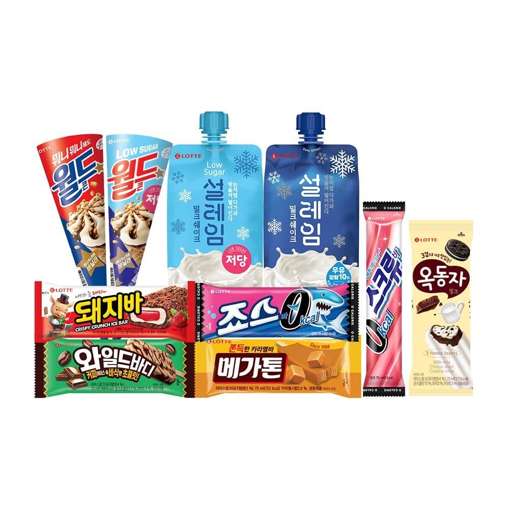 롯데아이스크림 콘 파우치 12개+바 20개 혼합 골라담기(22,380원/무배)5